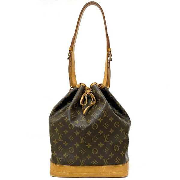 f16130 2 Louis Vuitton Noe Drawstring Bag Monogram Canvas Brown