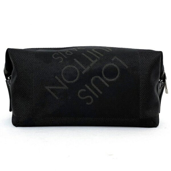 f16309 3 Louis Vuitton Albatross Clutch Bag Damier Canvas Black