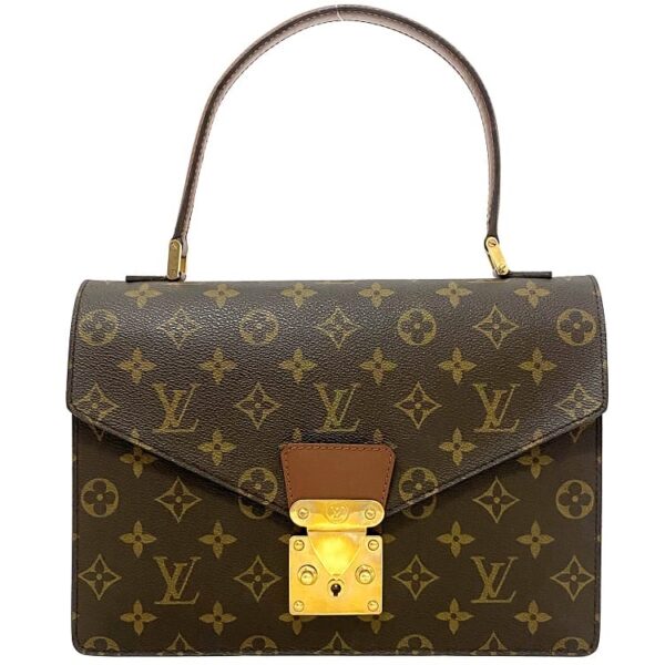 f16451 1 Louis Vuitton Concorde Handbag Monogram Canvas Brown