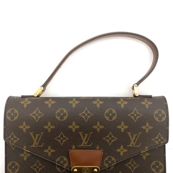 f16451 4 Louis Vuitton Concorde Handbag Monogram Canvas Brown