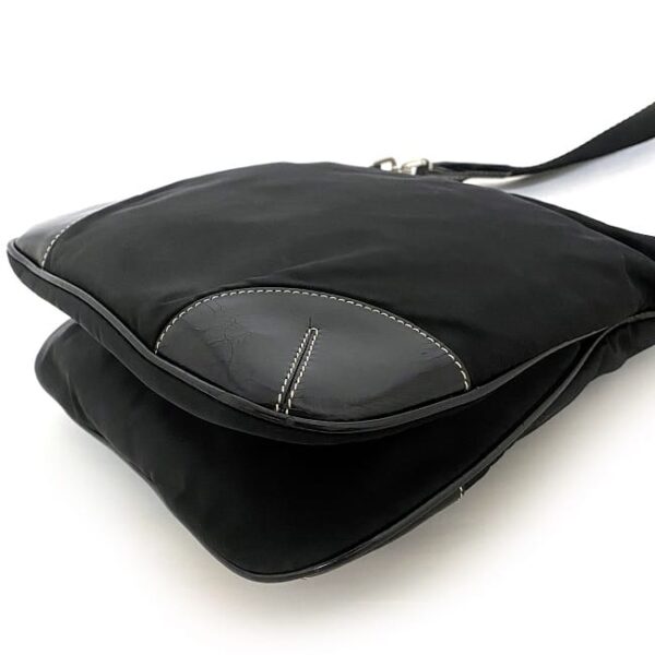 f16461 8 Prada Shoulder Bag Nylon Leather Black