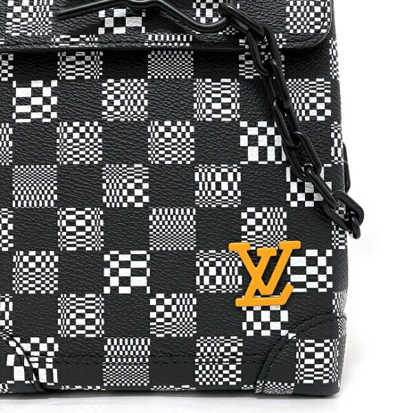 f16484 6 Louis Vuitton Steamer XS Shoulder Bag Damier Canvas Black White