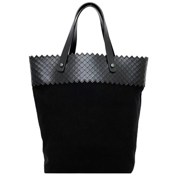 f16771 1 Bottega Veneta Tote Bag Intrecciato Leather Black