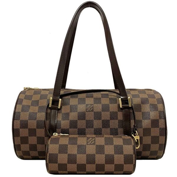 f16859 1 Louis Vuitton Papillon Mini Bag Damier Canvas Brown