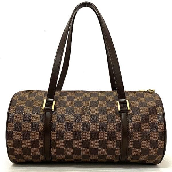 f16859 3 Louis Vuitton Papillon Mini Bag Damier Canvas Brown