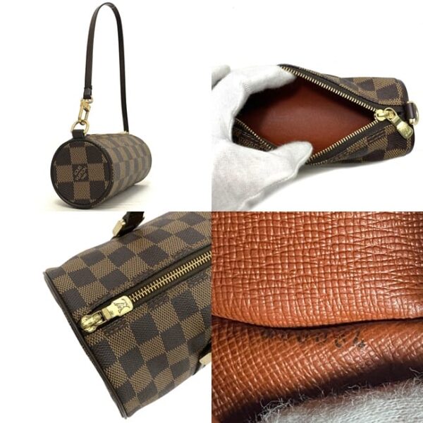 f16859 9 Louis Vuitton Papillon Mini Bag Damier Canvas Brown