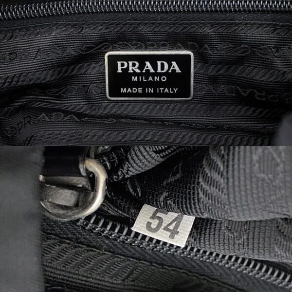 f16869 10 Prada Backpack Nylon Leather Black