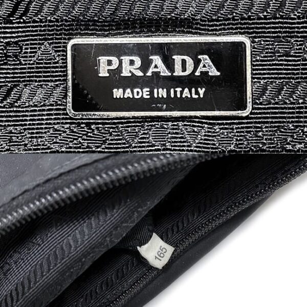 f16870 10 Prada Shoulder Bag Nylon Leather Black