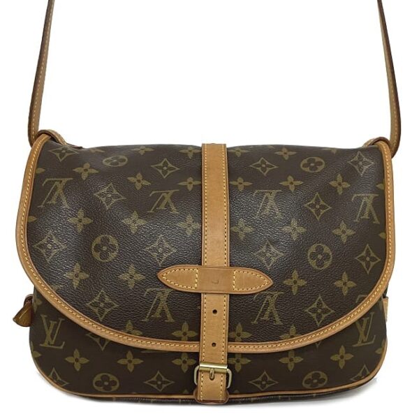 f17014 2 Louis Vuitton Saumur Crossbody Bag Monogram Canvas Brown Beige