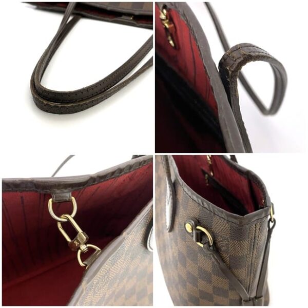 f17716 5 Louis Vuitton Neverfull PM Tote Bag Damier Canvas Brown