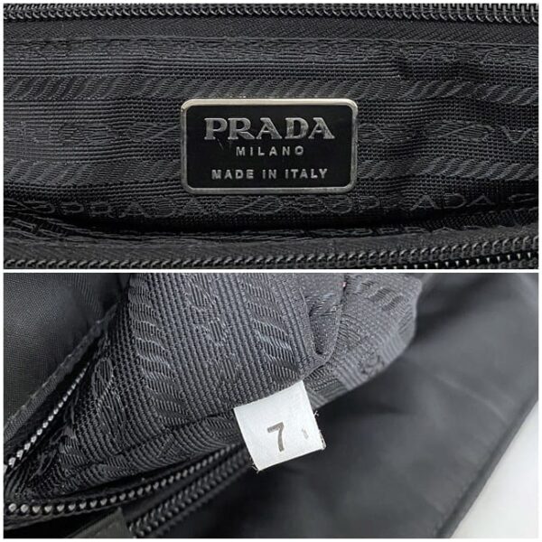 f17916 10 Prada Tote Bag Nylon Black