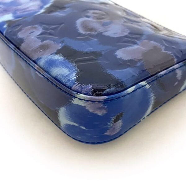 f17974 5 Louis Vuitton Pochette Accessoire Patent Leather Blue