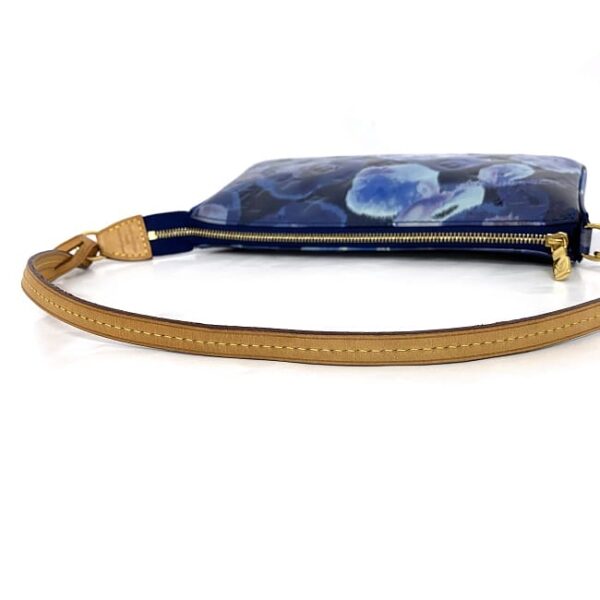 f17974 6 Louis Vuitton Pochette Accessoire Patent Leather Blue