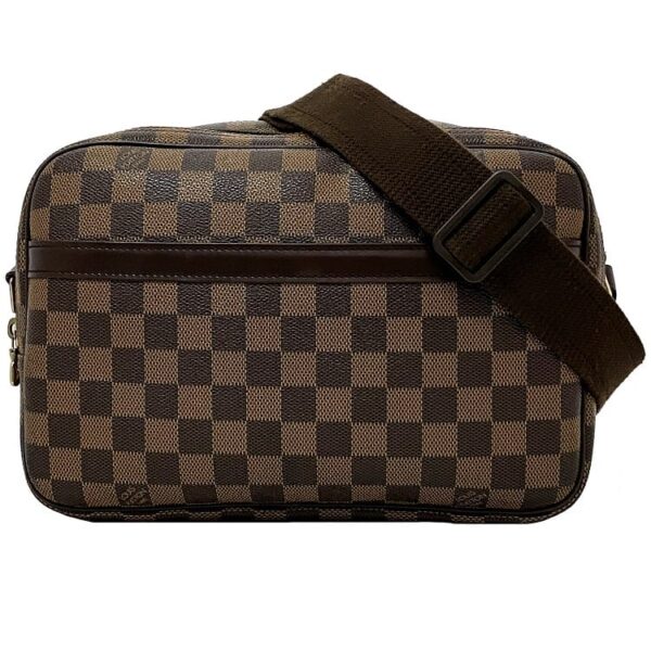 f18021 1 Louis Vuitton Reporter PM Messenger Bag Damier Canvas Brown