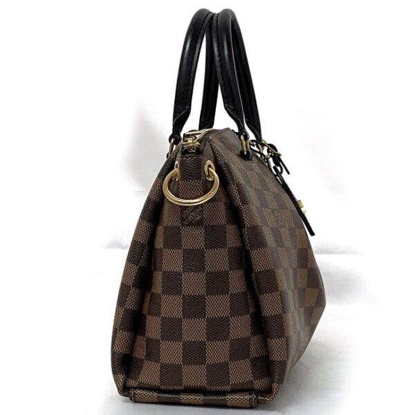 f18033 3 Louis Vuitton Odeon 2way Bag Damier Canvas Brown Black