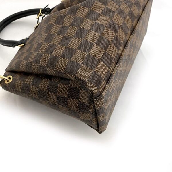 f18033 6 Louis Vuitton Odeon 2way Bag Damier Canvas Brown Black