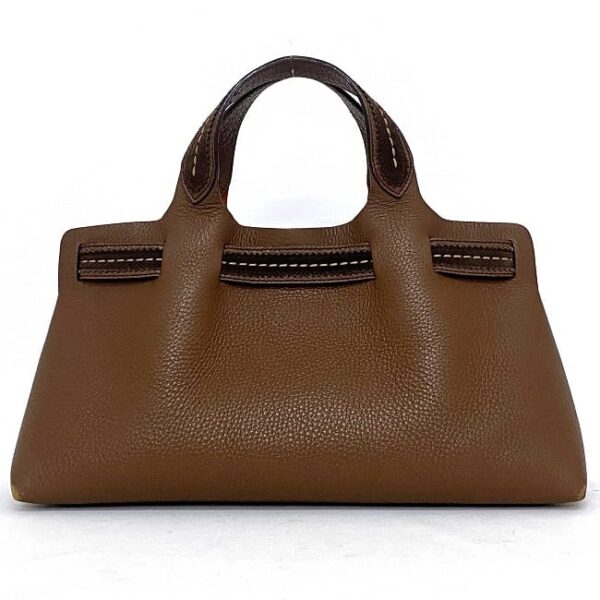 f18185 3 Salvatore Ferragamo Handbag Leather Brown