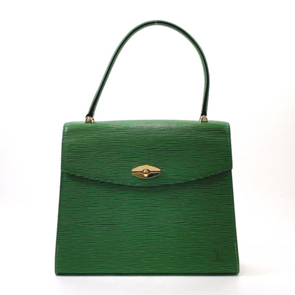 Louis Vuitton Malesherbes Handbag Epi Leather Green