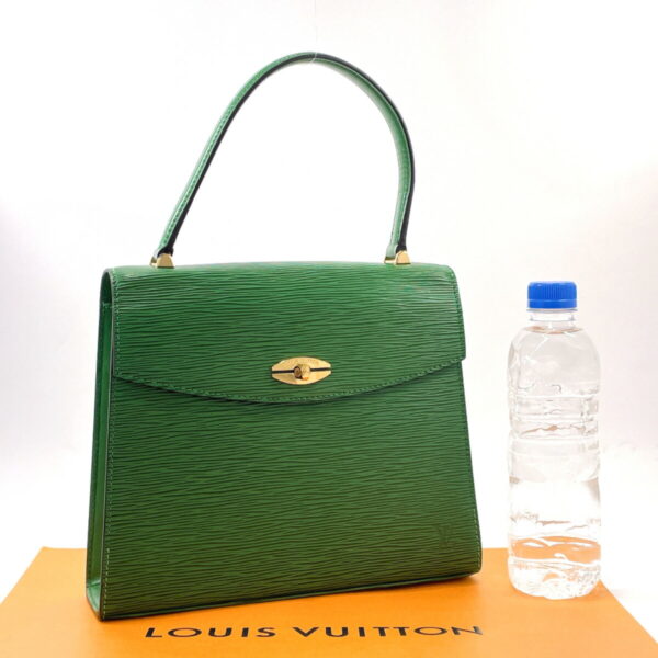 Louis Vuitton Malesherbes Handbag Epi Leather Green - Image 2