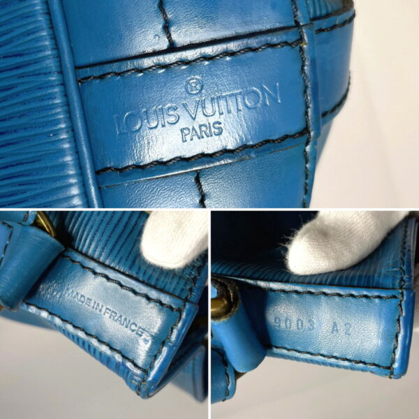 f2118824 9 Louis Vuitton Noe Shoulder Bag Epi Leather Blue