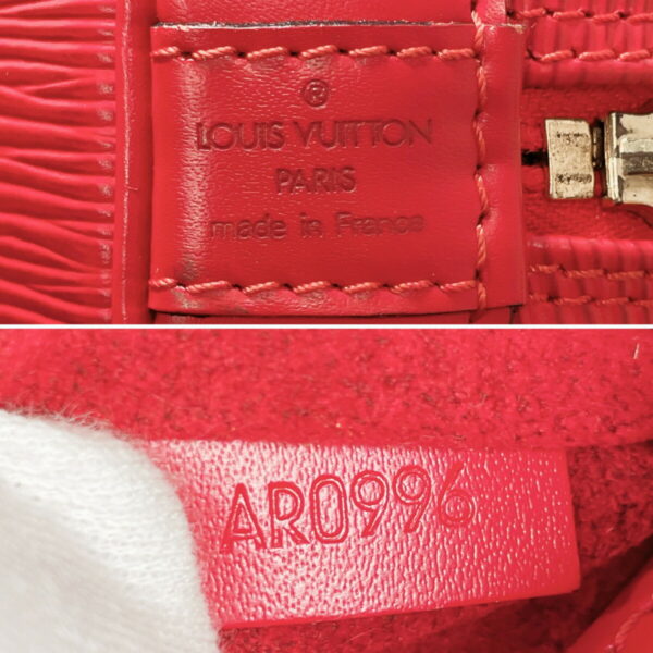 f3019479 11 Louis Vuitton Alma Handbag Epi Leather Red