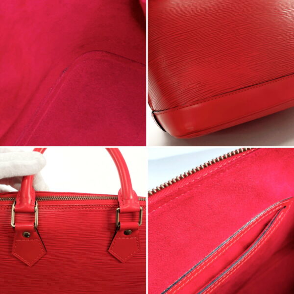 f3019479 12 Louis Vuitton Alma Handbag Epi Leather Red