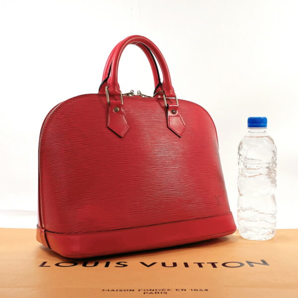 f3019479 2 Louis Vuitton Alma Handbag Epi Leather Red