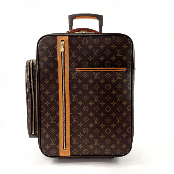 f3029861 1 Louis Vuitton Trolley 50 Bossfort Suitcase Monogram Canvas Brown