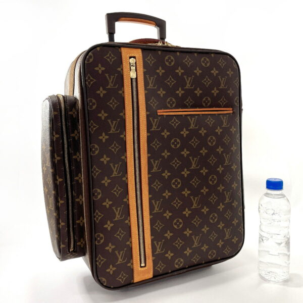 f3029861 2 Louis Vuitton Trolley 50 Bossfort Suitcase Monogram Canvas Brown