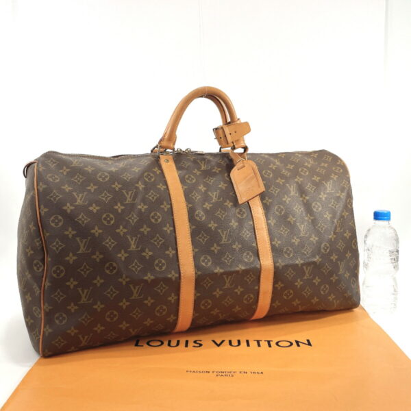 f3039999 2 Louis Vuitton Keepall 55 Bag Monogram Brown