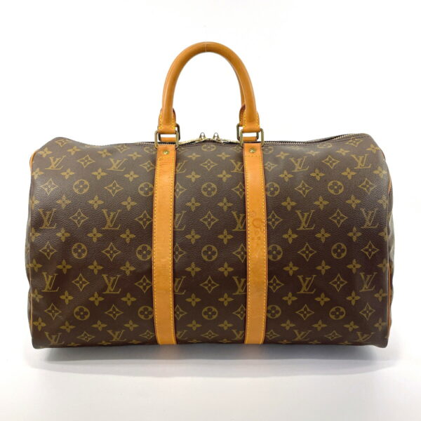 f3040020 1 Louis Vuitton Keepall 45 Bag Monogram Canvas Brown