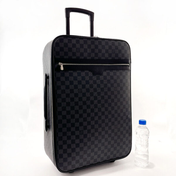 f3071575 2 Louis Vuitton Pegas 55 Suitcase Damier Graphite Black