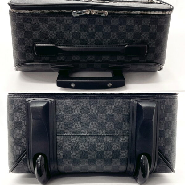 f3071575 6 Louis Vuitton Pegas 55 Suitcase Damier Graphite Black