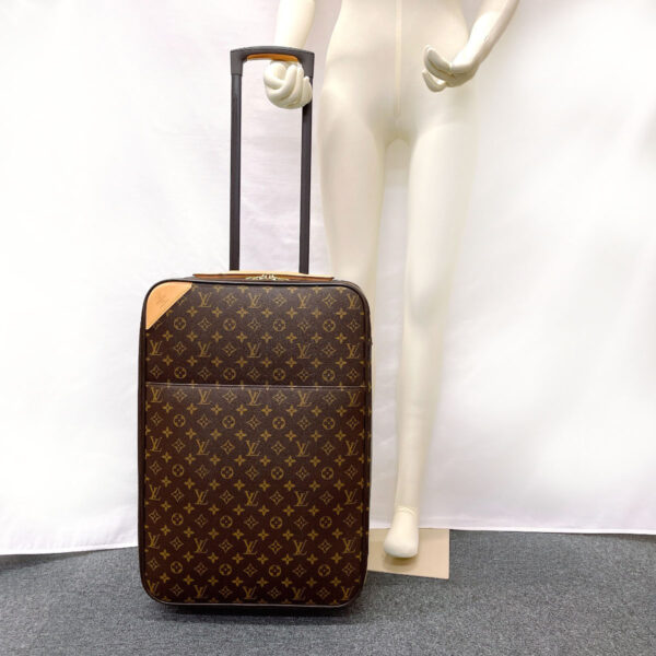 f3071576 13 Louis Vuitton Pegas 55 Suitcase Monogram Canvas Brown