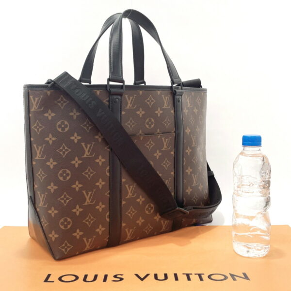 f3092139 2 Louis Vuitton Weekend Tote PM 2Way Tote Bag Monogram Macassar