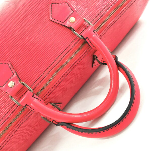 f3112967 7 Louis Vuitton Speedy 40 Handbag Epi Leather Red