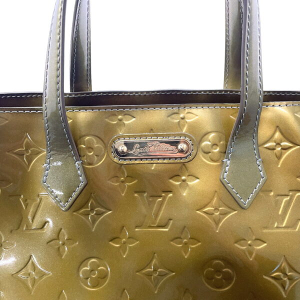 f3113003 12 Louis Vuitton Wilshire PM Handbag Monogram Vernis Green