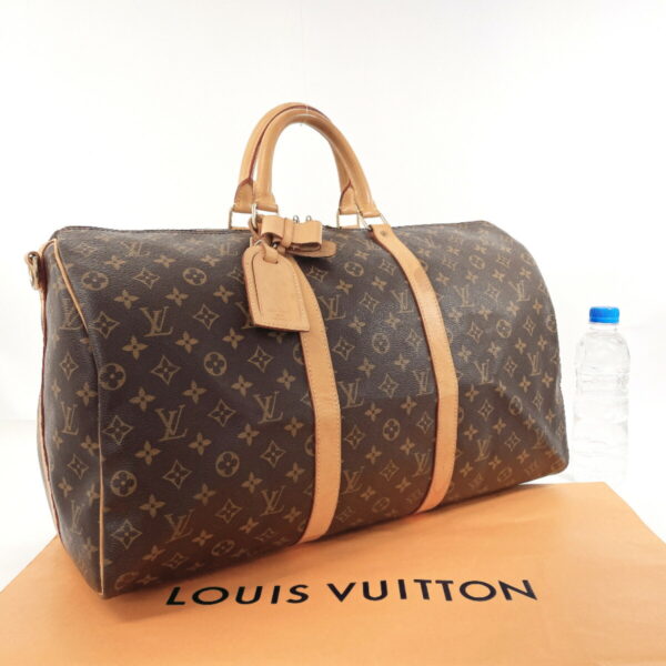 f3113022 2 Louis Vuitton Keepall Bandouliere 50 Bag Monogram Brown