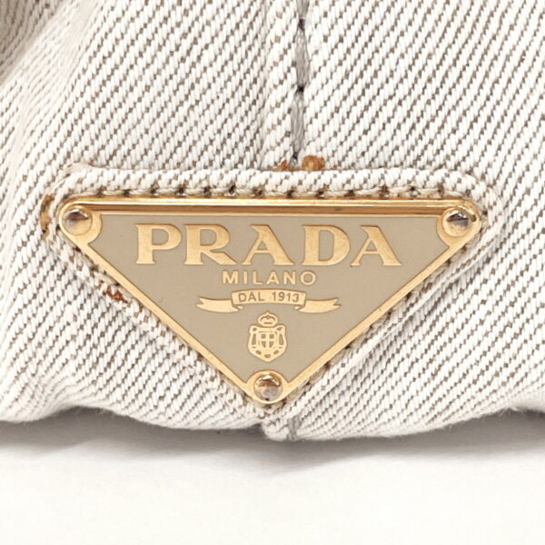 f3113041 10 Prada Canapa M Tote Bag Denim Gray