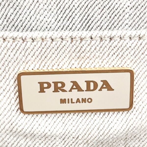 f3113041 11 Prada Canapa M Tote Bag Denim Gray