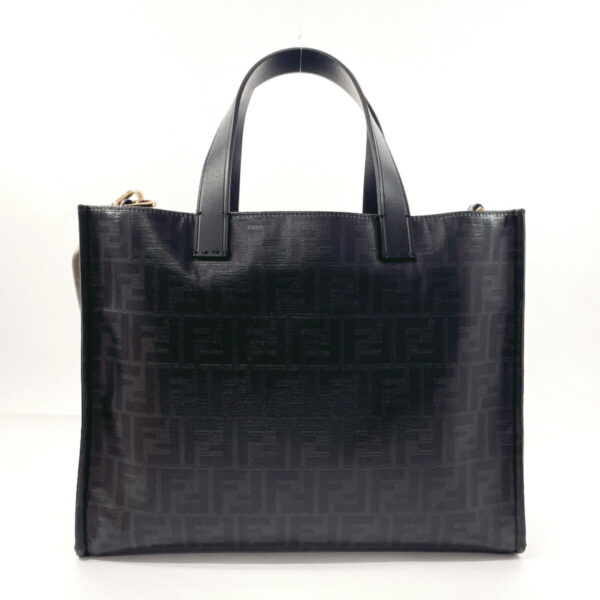 f3113071 3 Fendi FILA Collaboration 2Way Tote Bag Nylon Leather Black