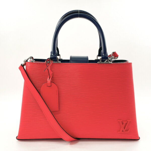 f3113074 1 Louis Vuitton Kleber PM 2Way Handbag Epi Leather Red