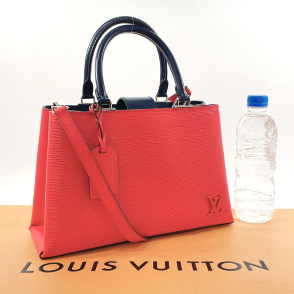 f3113074 2 Louis Vuitton Kleber PM 2Way Handbag Epi Leather Red