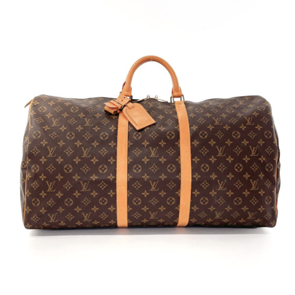 f4013866 1 Louis Vuitton Keepall 60 Bag Monogram Brown