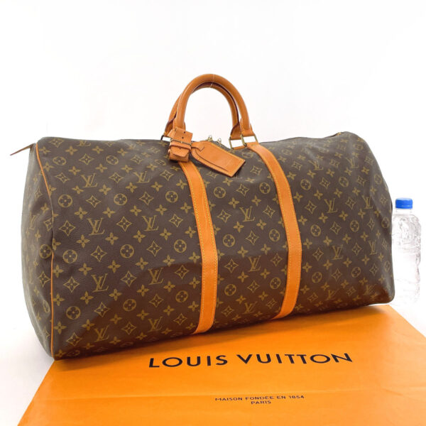 f4013866 2 Louis Vuitton Keepall 60 Bag Monogram Brown