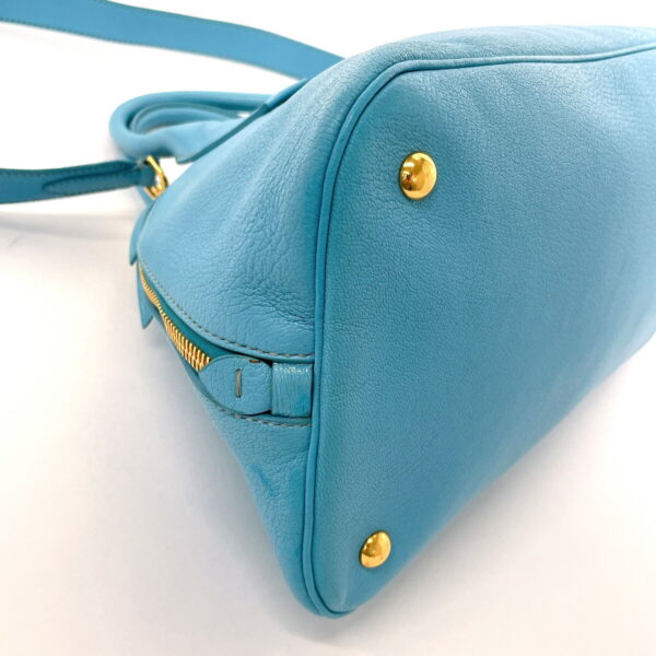 f4013905 5 Miu Miu Mini 2Way Handbag Leather Blue