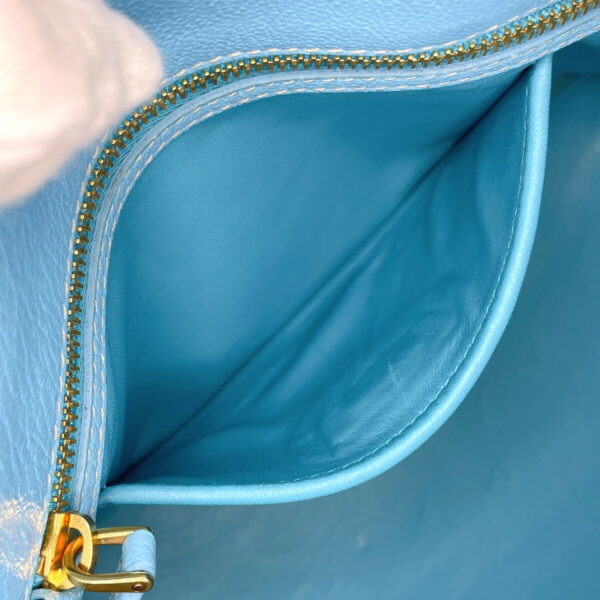 f4013905 9 Miu Miu Mini 2Way Handbag Leather Blue