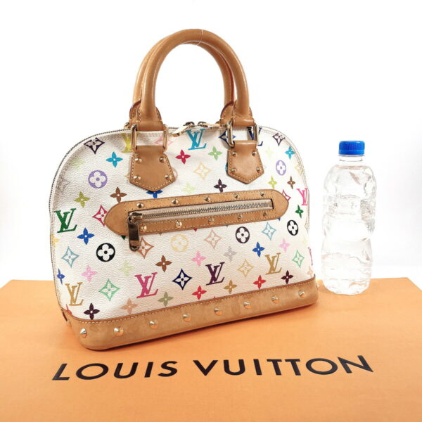 f4034397 2 Louis Vuitton Alma Handbag Monogram Multicolor White