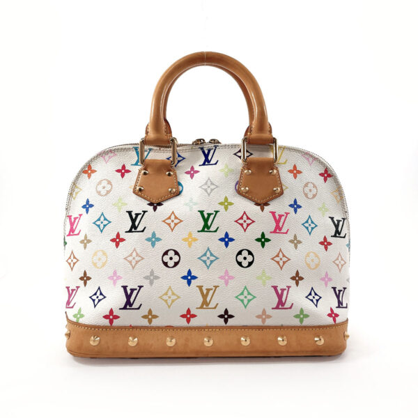 f4034397 3 Louis Vuitton Alma Handbag Monogram Multicolor White