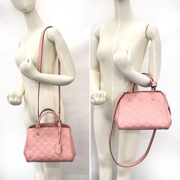 f4044554 11 Louis Vuitton Montaigne BB 2Way Empreinte Pink